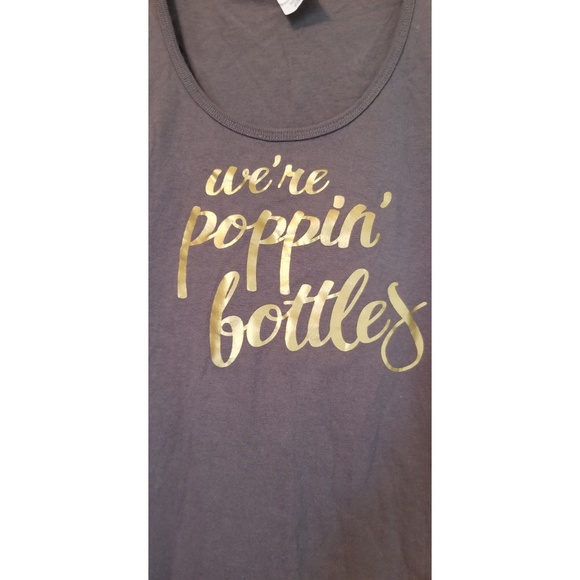 Were poppin bottles grey tank - Picture 3 of 5